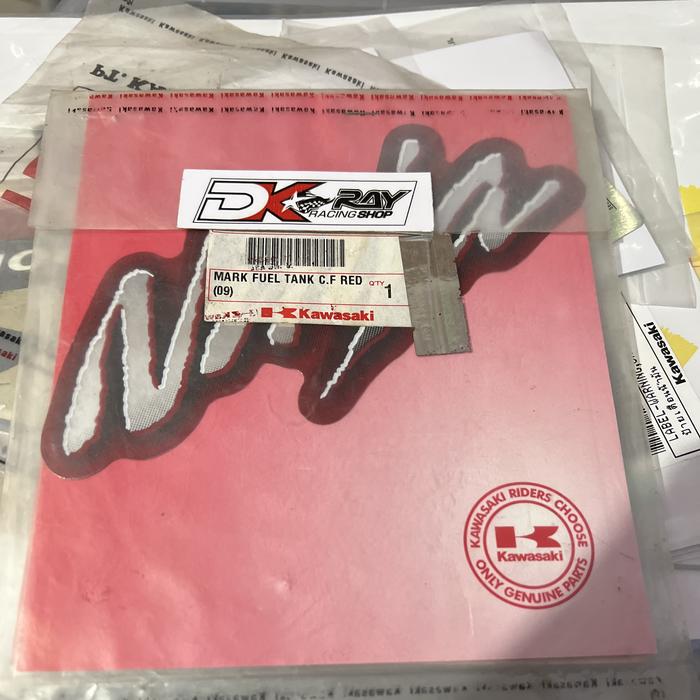 Jual Striping stiker sticker tangki ninja rr old merah maroon original