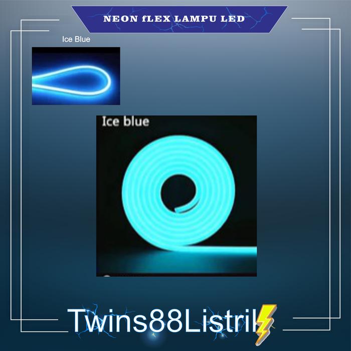 Gambar Neon Flex Lampu LED 5 Meter DC 12V Selang LED Flexibel - ICE BLUE dari Twins88listrik undefined Tokopedia