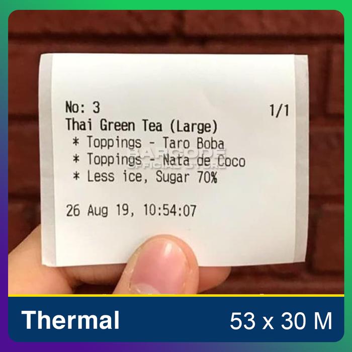 Gambar Label Sticker Thermal 58 x 30 M Printer Untuk Epson TM-T82 Moka Pos dari Barcode Store Solutions undefined Tokopedia