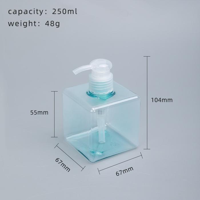 Gambar Botol Pump Sabun Cair / Lotion / Shampoo Plastik Tebal Import 250ml - Biru dari Botol XY undefined Tokopedia