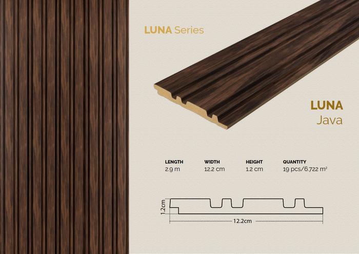 Gambar Wall Panel GAIA -  Luna Series / Wall Panel PVC Motif Kayu / Minimalis / Wall Panel Dinding / Anti Jamur - JAVA dari Unique Carpet Deco Bali undefined Tokopedia