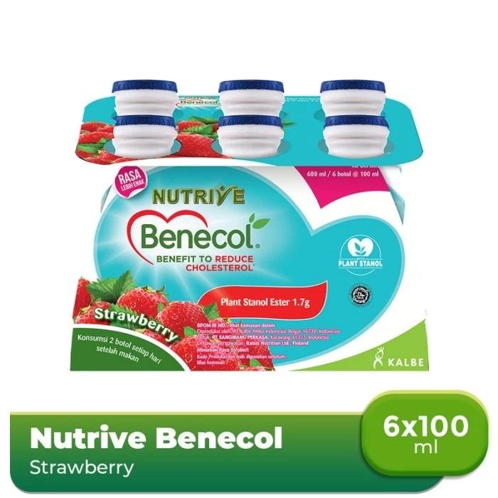 Gambar NUTRIVE BENECOL STRAWBERRY 6X100 ML dari Diamond Supermarket undefined Tokopedia