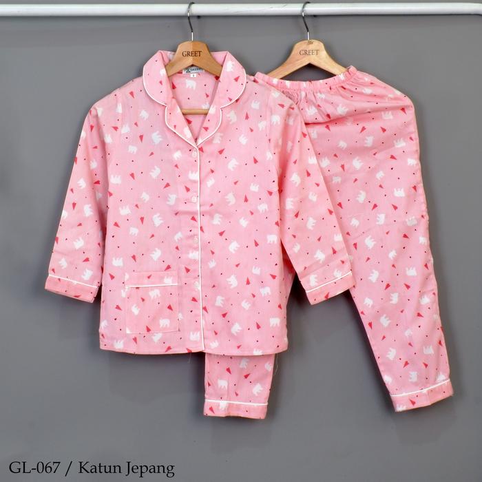 Gambar Piyama Anak Perempuan Katun Jepang GREET Model PTP Size 8-10-12 - GL-067, 12 dari greetnightwear undefined Tokopedia