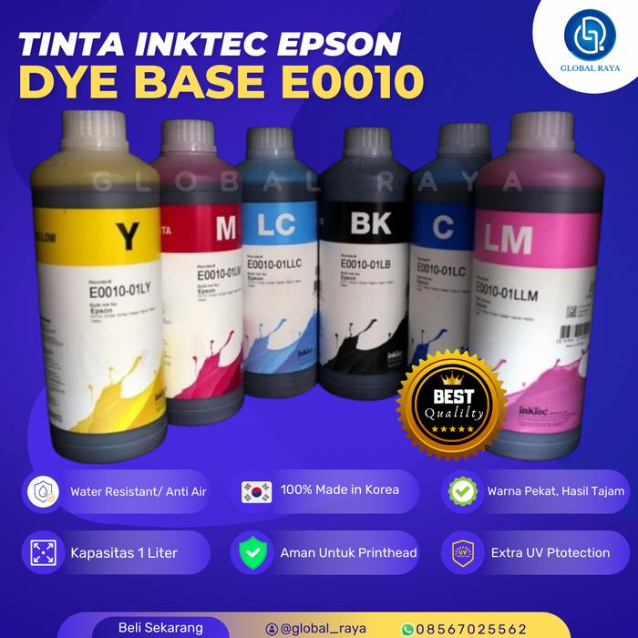 Gambar TINTA INKTEC EPSON DYE E0010-L 1LITER FOR EPSON PRINTER - LIGHT MAGENTA dari GLOBAL RAYA JAKARTA undefined Tokopedia