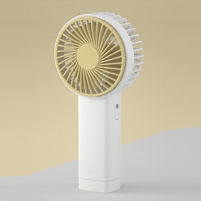 Gambar Kipas Angin Mini Portable / Mini Fan Lipat / Kipas Genggam Charging - Yellow dari Xerion Acc undefined Tokopedia