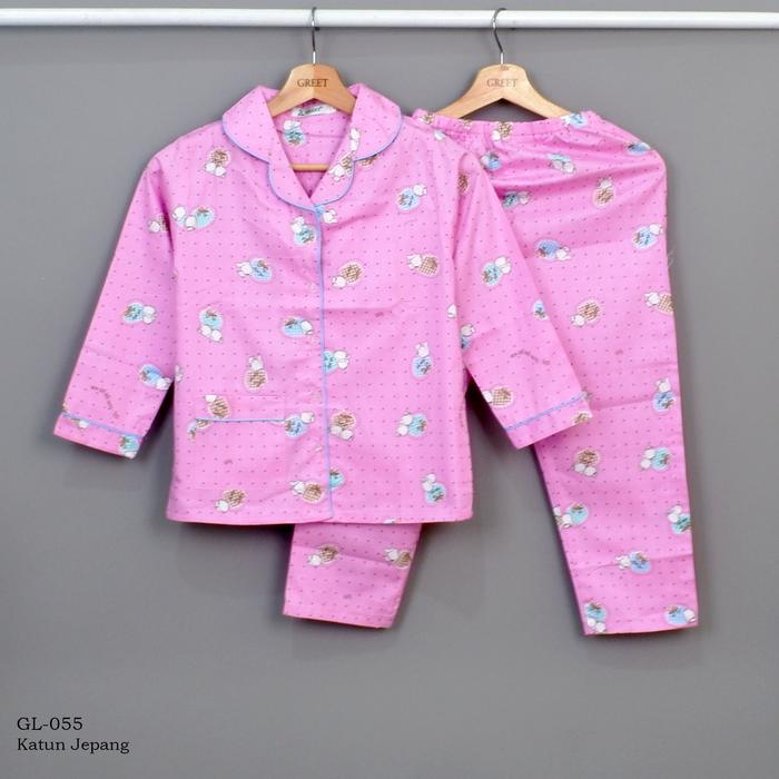 Gambar Piyama Anak Perempuan Katun Jepang GREET Model PTP Size 8-10-12 - GL-055, 12 dari greetnightwear undefined Tokopedia