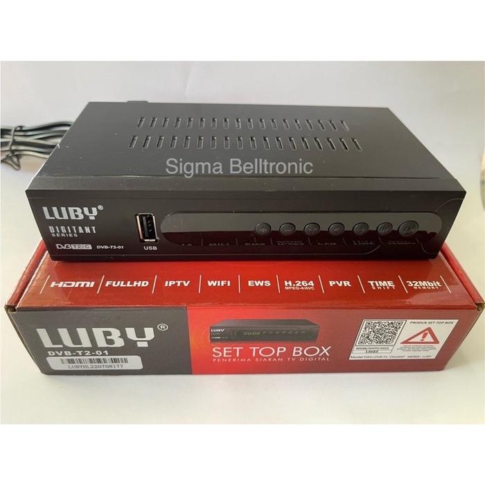 Gambar STB LUBY Set Top Box Digital DVB-T2 Wifi, USB, HDMI - STB dari Sigma solo undefined Tokopedia