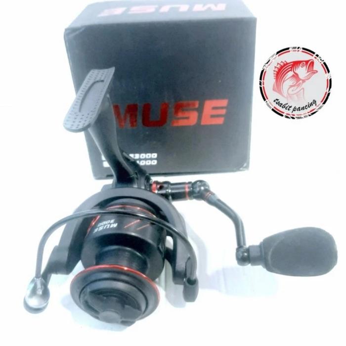 Gambar Reel lizard muse 1000 2000 3000 4000 6000 power handle - Black, Uk. 6000 dari tsabit pancing undefined Tokopedia