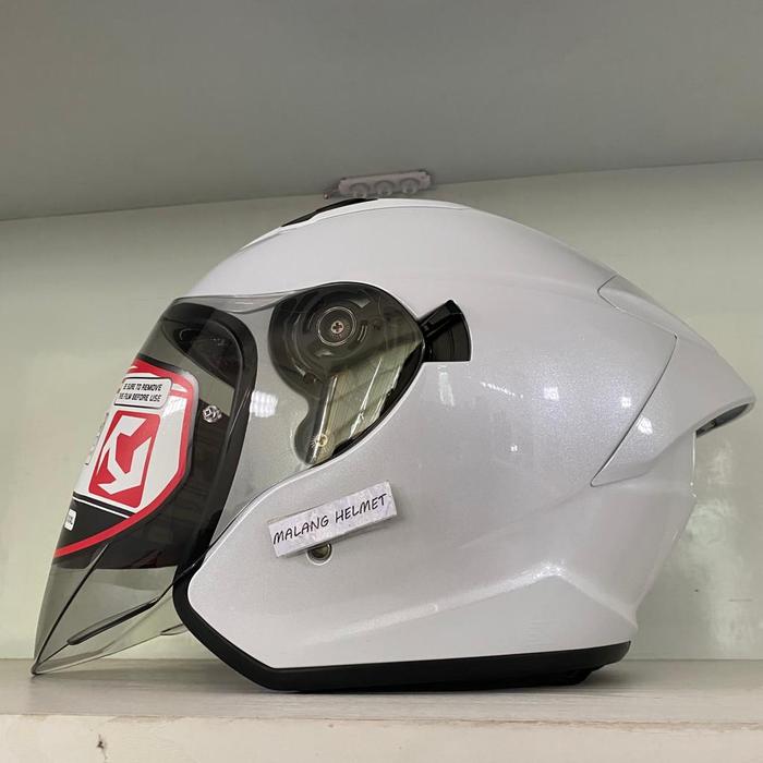 Gambar Helm NHK S1 GP PRO Solid - Putih dari MalangHelmet undefined Tokopedia