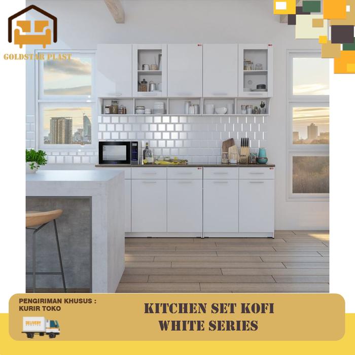 Gambar Lemari Dapur | Kitchen Set Atas | Kitchen Set Bawah 2|3 Pintu - KOFI - 1 KITCHEN SET dari Goldstarplast undefined Tokopedia