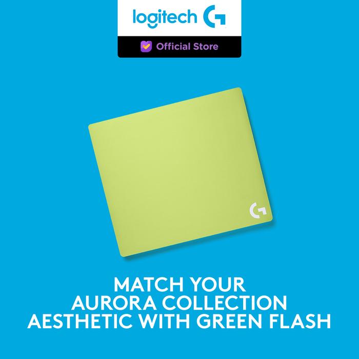 Gambar Logitech G Gaming Mouse Pad (40 cm x 46 cm) - Green dari Logitech G Official undefined Tokopedia