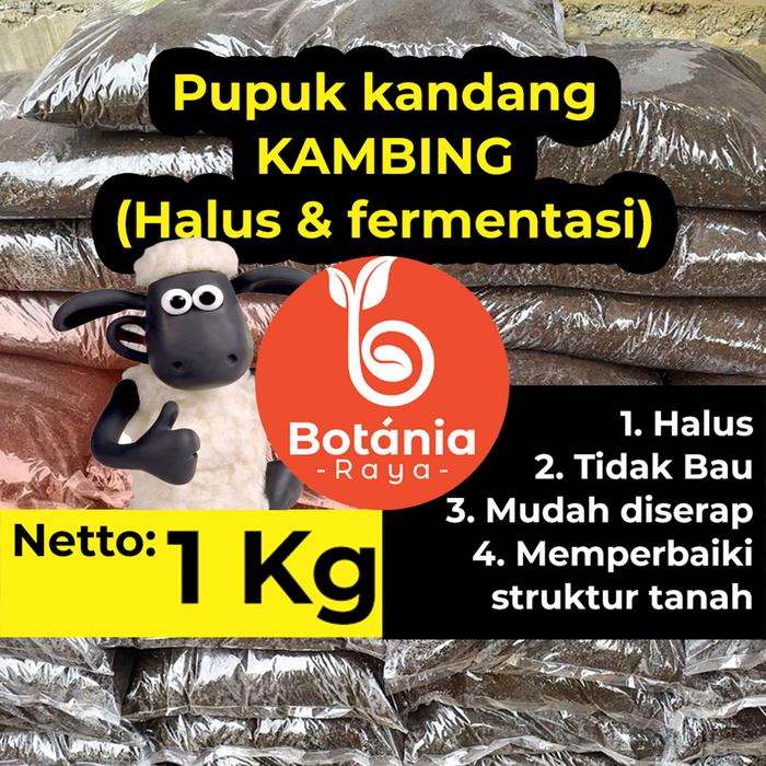 Gambar Pupuk kandang kohe kambing murni halus fermentasi organik Netto: 1 Kg dari Botania Raya undefined Tokopedia