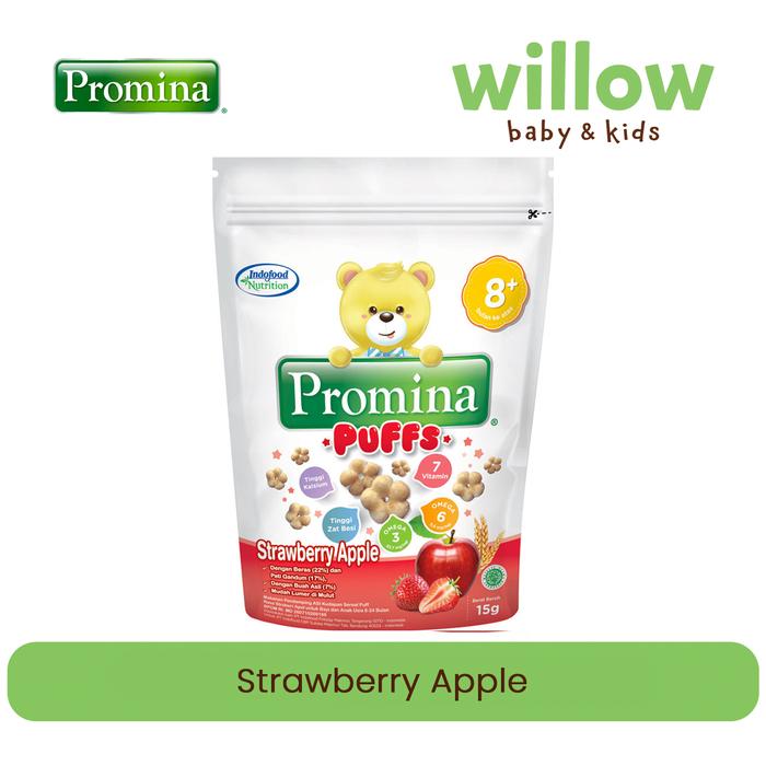 Gambar PROMINA PUFFS 15GR SNACK BAYI - STRAWBERRY APEL dari Willowbabyshop undefined Tokopedia