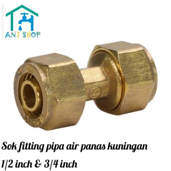 Gambar Sok fitting pipa sambungan air panas SPP - Sock Nepel Water Heater - 1/2INCI dari Dunia Acc shop undefined Tokopedia