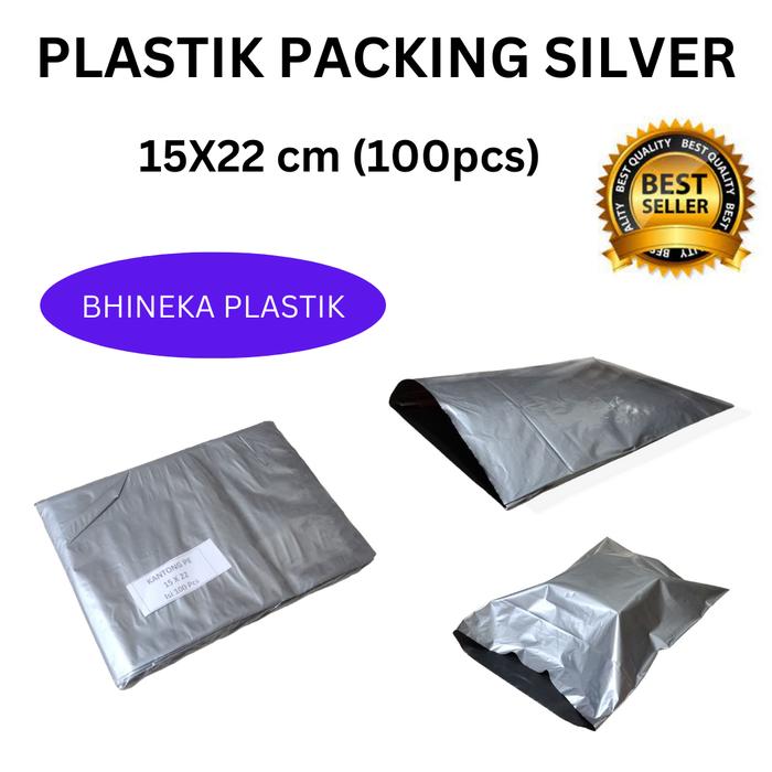 Gambar Plastik Packing Silver uk 40x50 (50pcs), Kantong Bungkus paket - silver 15x22 dari Bhineka-Plastik undefined Tokopedia