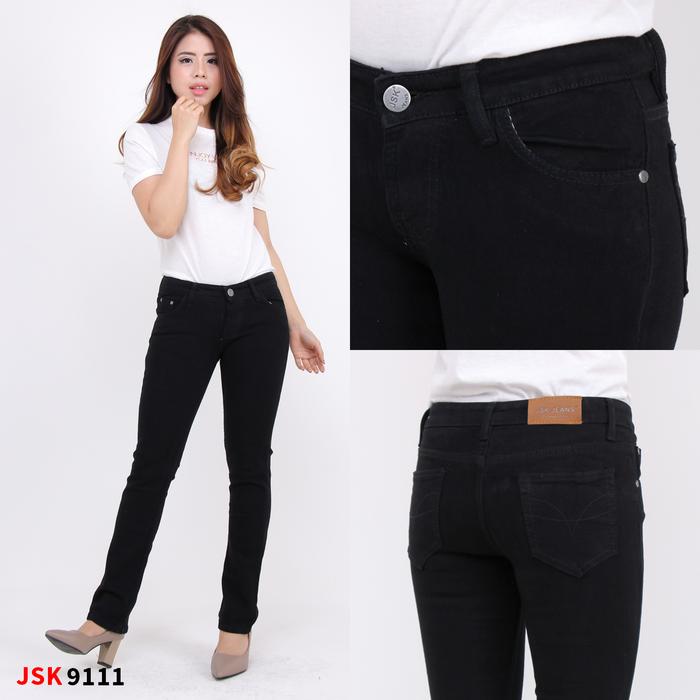 Gambar Celana Jeans Panjang Model Cutbray Long Pants Cutbray Wanita Women - Hitam, 28 dari Yoi Jeans undefined Tokopedia