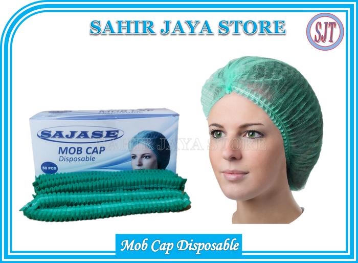 Gambar Hairnet Medis Hair Cap Medis Penutup Rambut Medis Head Cap Medis - 50 Pcs Hijau dari Sahir Jaya Store undefined Tokopedia