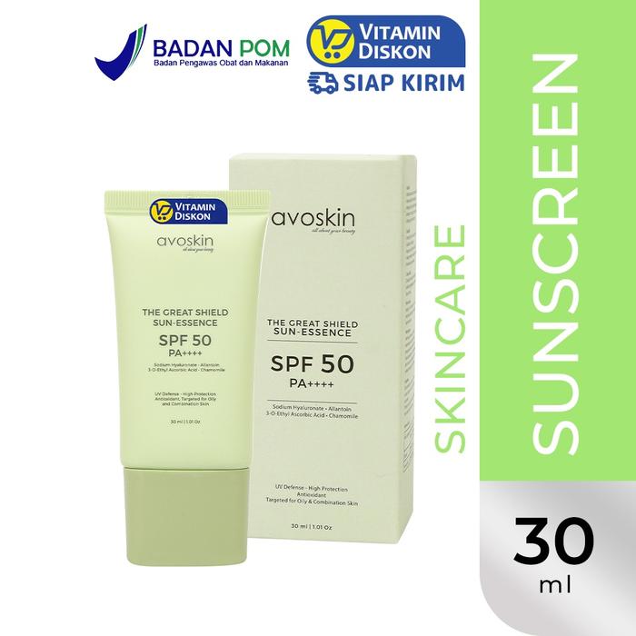 Gambar AVOSKIN THE GREAT SHIELD SPF 50PA++++ (30ML) - SUN-ESSENCE dari VitaminDiskon undefined Tokopedia