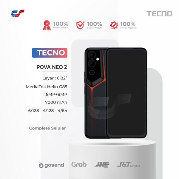 Gambar Tecno Pova NEO 2 4+3GB* + 128GB [Helio G85, 6.82" HD+ 90Hz, NFC - Grey dari CompleteSelularID undefined Tokopedia