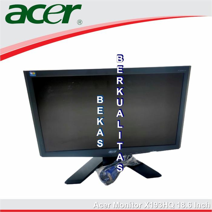 Gambar Monitor LCD LED Komputer LG Acer Relion 16 - 20 Inch - 18.5INCH X193HQ, Hitam dari Bintang Perkasasa Jaya undefined Tokopedia