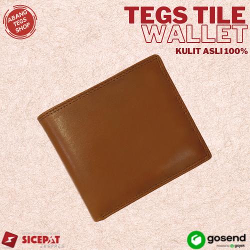 Gambar Tegs Tile Wallet Dompet Kulit Sapi Asli 100% Full Premium - Dark Tan - Tan dari Abang Tegs Shop undefined Tokopedia