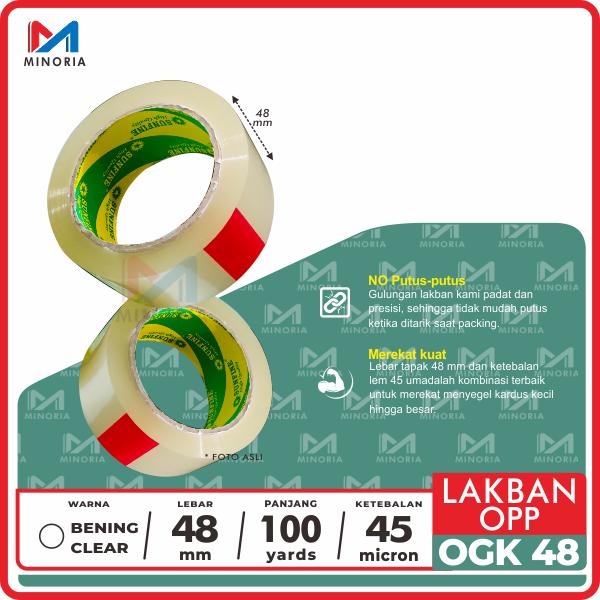 Gambar Lakban Bening 100 yard x 48 mm Murah - Kualitas Daimaru - Satuan dari Minoria undefined Tokopedia