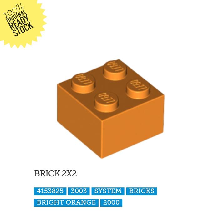 Gambar Lego Part 3003 Brick 2 x 2 - Orange dari Lil-McBrick undefined Tokopedia