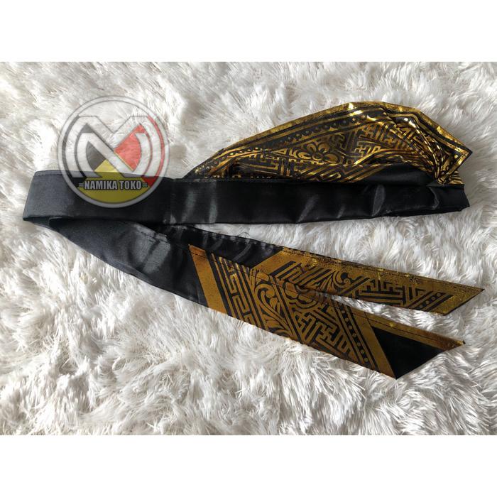 Gambar Udeng bali | udeng prada | udeng setengah jadi - Hitam dari Namika Toko undefined Tokopedia