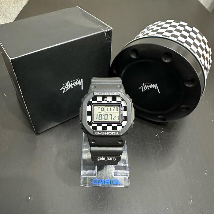 G-SHOCK DW-5600VT ステューシー フラッグチェック コラボ Jual Casio