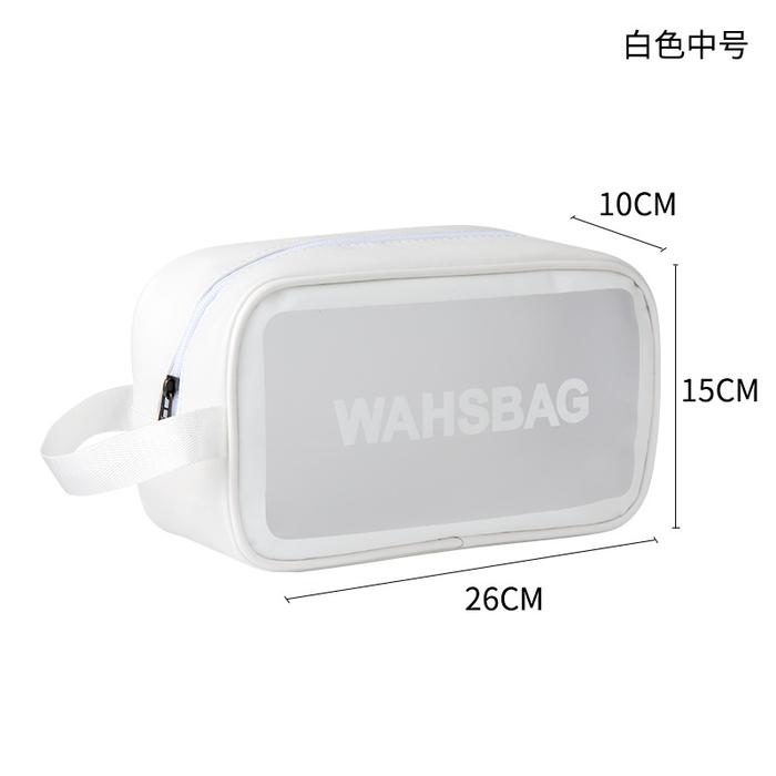 Gambar Pouch Travel Make Up Waterproof/Tas Kosmetik Model Transparant - Pouch Putih M dari yoyosoo undefined Tokopedia