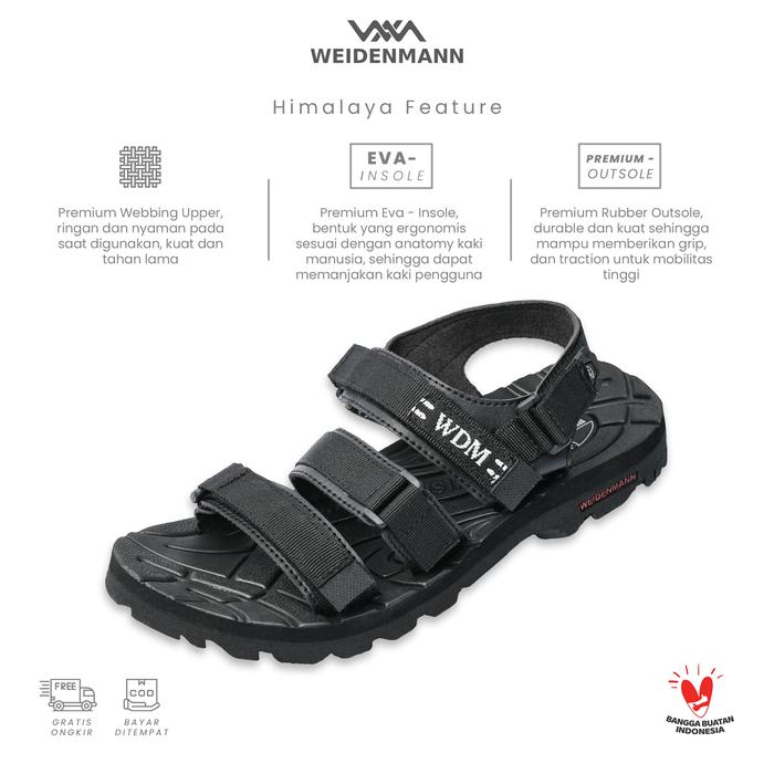 Gambar Sandal Gunung/Outdoor Weidenmann (Himalaya 01) - Black, 37 dari WEIDENMANN OFC undefined Tokopedia