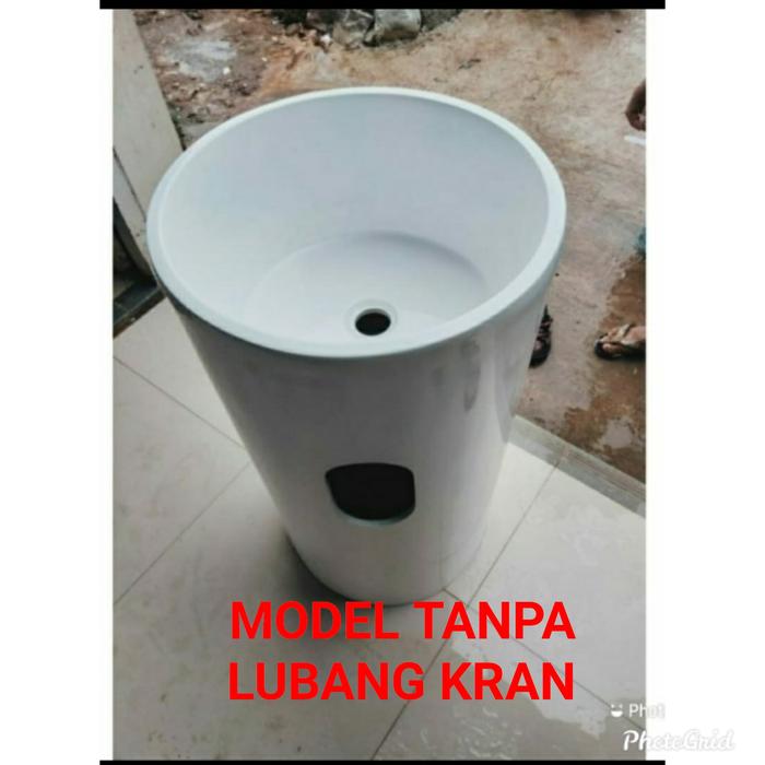 Gambar FREE STANDING WASTAFEL MODEL BULAT - TANPA LUBANG dari SJSANITARY undefined Tokopedia