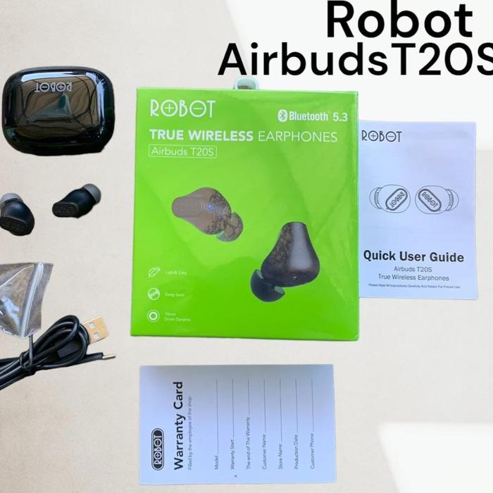 Robot T20S headset bluetooth wireless Airbuds full bass t20s