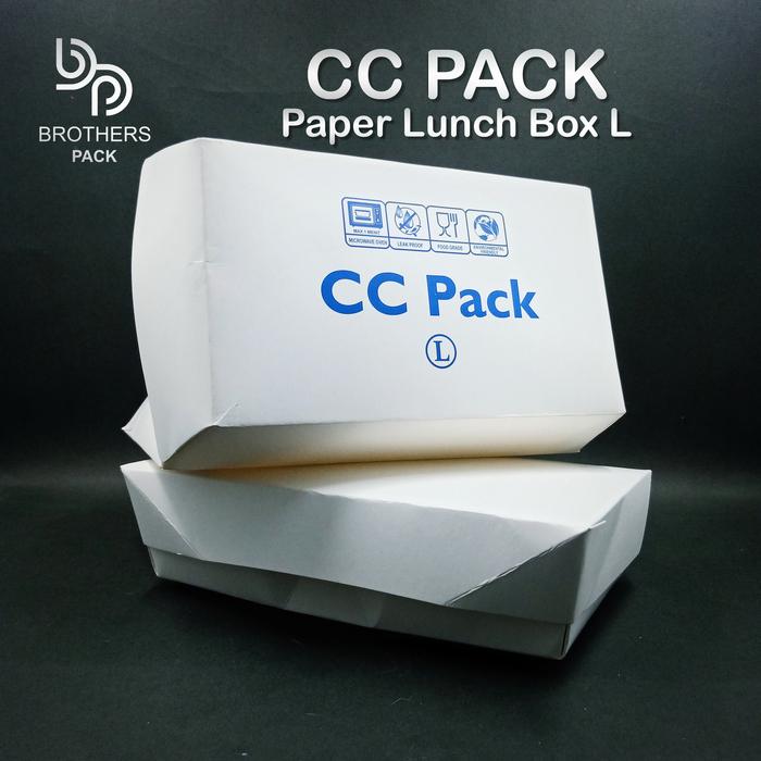 Gambar Lunch Box Paper Size S / M / L - Kemasan Makanan - CC Pack - Size L dari BROTHERS PACK undefined Tokopedia