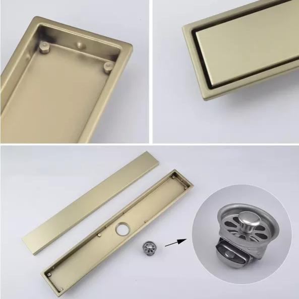 Gambar FLOOR DRAIN 40CM STAINLESS SUS 304 / SMART DRAIN FULL STAINLESS 40CM - STAINLESS GOLD dari CEMERLANG LESTARI SANITARY undefined Tokopedia