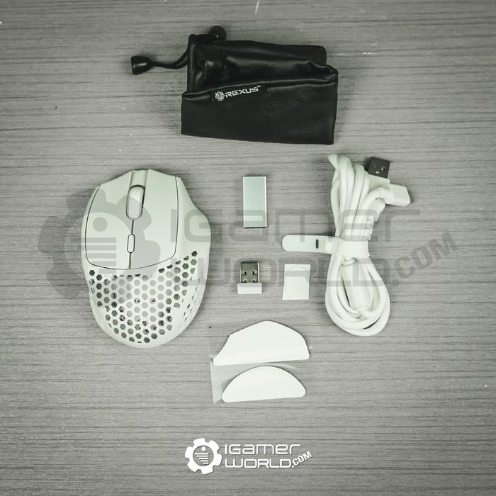 Gambar Rexus Daxa Air Mini Wireless Gaming Mouse - WHITE dari Igamerworld Surabaya undefined Tokopedia