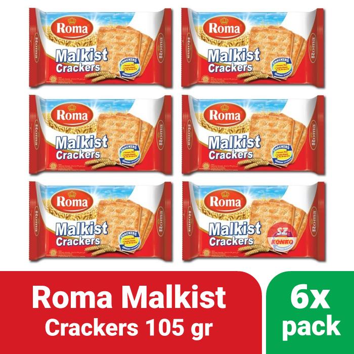 Gambar Six Pack - 6x Biskuit Roma Malkist Crackers 135 gr - Paket Hemat dari SZ Konko undefined Tokopedia