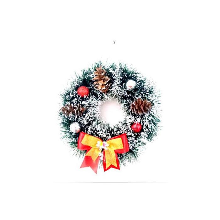 Gambar promo natal!!!! Hiasan Krans Natal Untuk Pintu / Dinding 28cm - Putih, S dari Delvittaa undefined Tokopedia