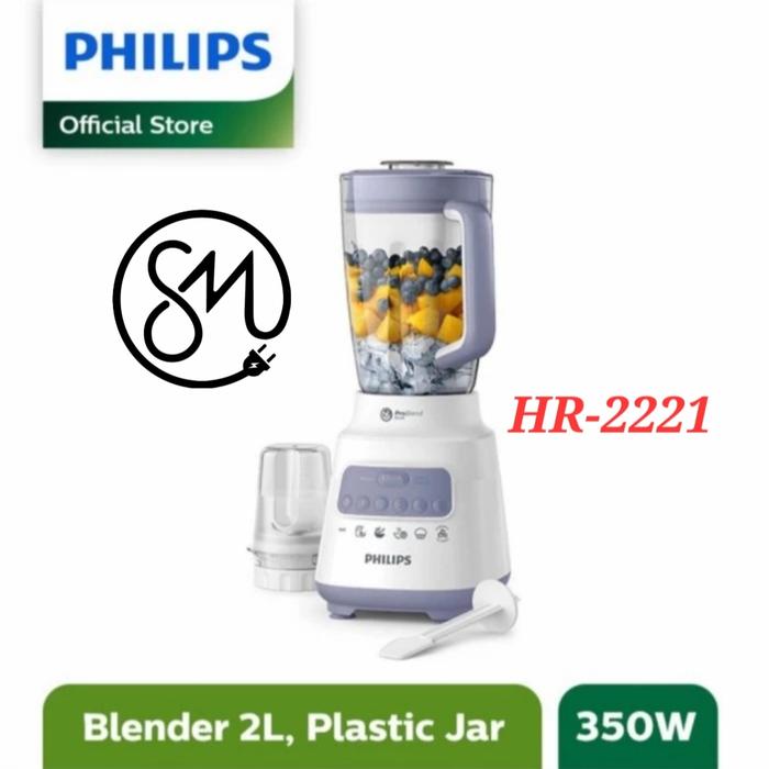 Gambar Blender Philips HR-2221 Plastik - Biru dari Sinar Matahari SM AMIN undefined Tokopedia