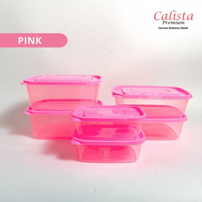 Gambar TOPLES KULKAS FREEZER SET CALISTA FURANO PREMIUM FOOD CONTAINER PREP - Merah Muda dari DAPOOR CALISTA undefined Tokopedia