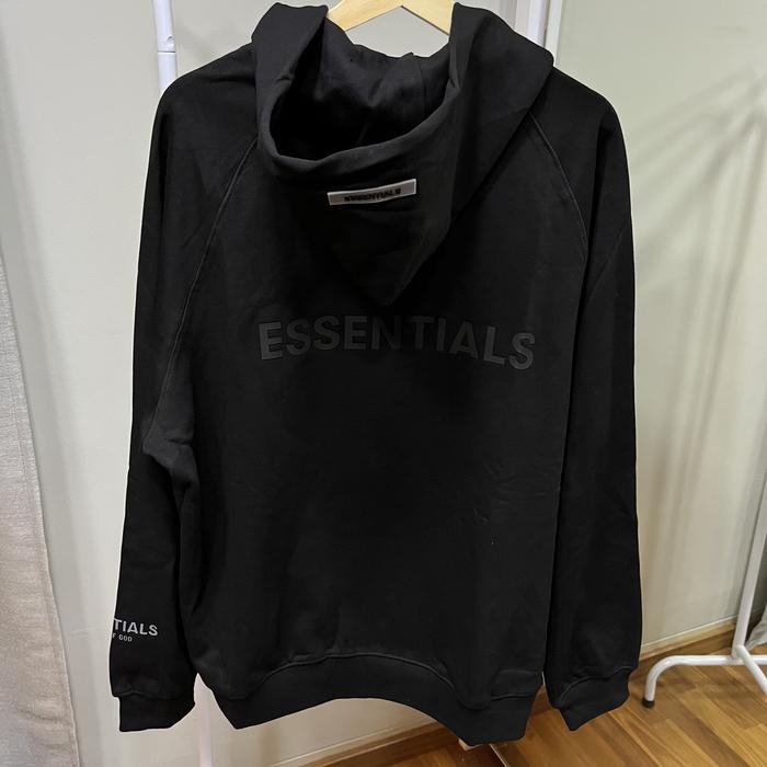 Gambar Essentials Fear of God Full Zip Hoodie Jacket 2908 - Black, M dari UrbanBase undefined Tokopedia