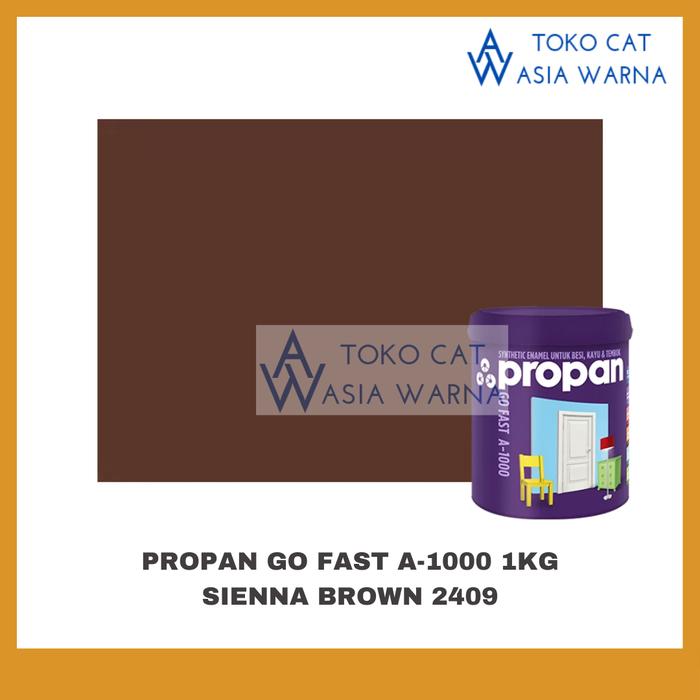 Gambar PROPAN GO FAST A 1000 CAT BESI KAYU TEMBOK WATERBASED 1 KG - Sienna Brown dari TOKO CAT ASIA WARNA undefined Tokopedia