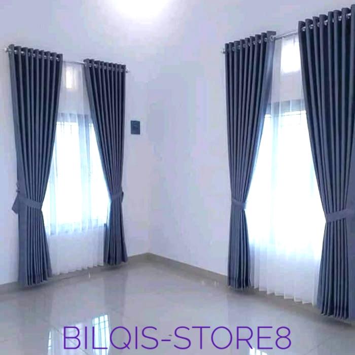 Gambar Gorden Blackout polos premium original jendela minimalis 10 gelombang - abutua, L230xT230cm dari bilqistore08 undefined Tokopedia