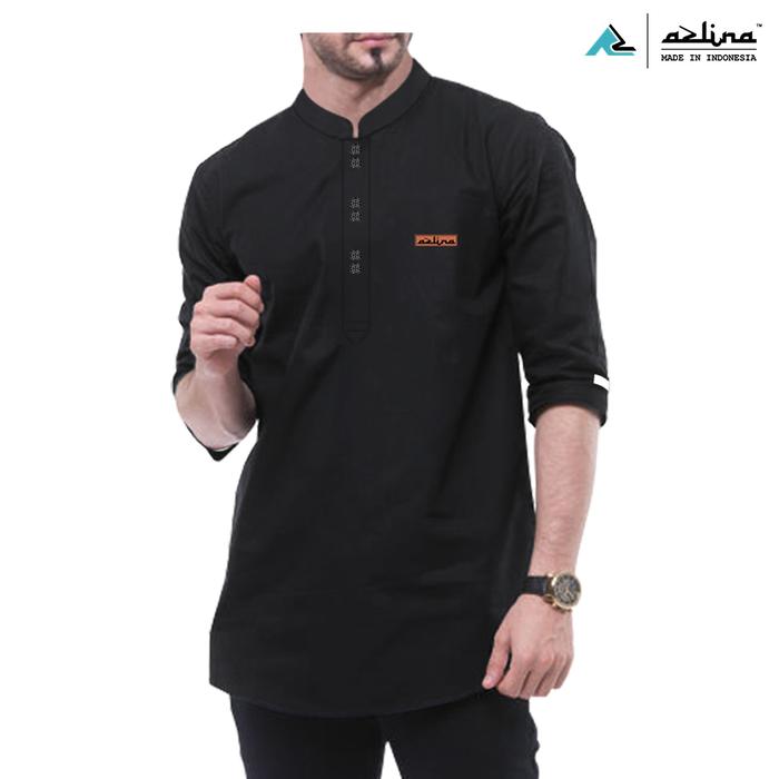 Gambar Baju koko kurta pakistan 3/4 Bahan katun madinah premium terbaru - Hitam, M dari AzStore81 undefined Tokopedia