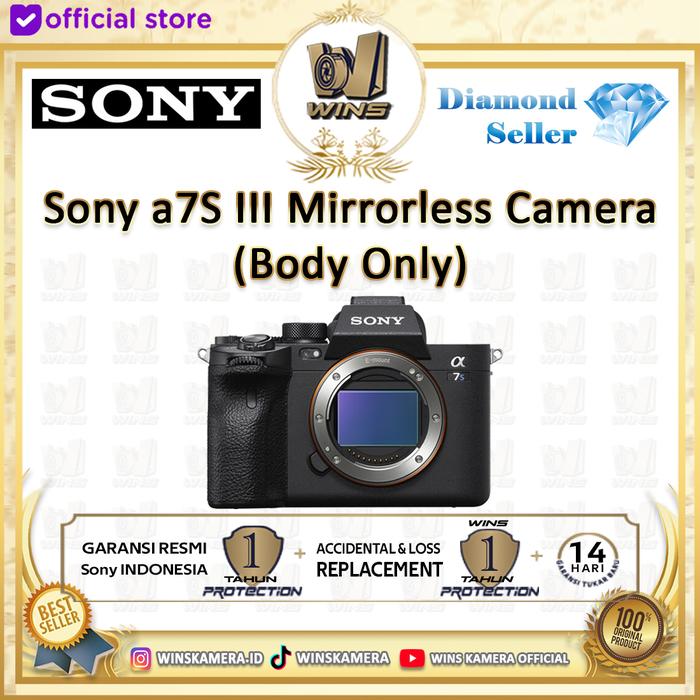 Sony A7SIII A7S III A7S Mark III A7SM3 Body Only Garansi Resmi Body  Only di Wins Official Store Tokopedia
