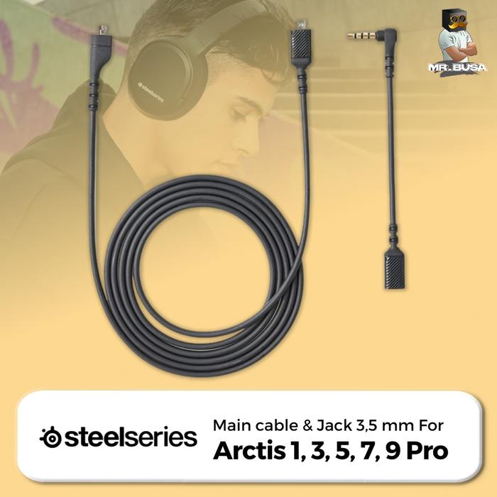 Kabel Steelseries Arctis Micro USB 8-pin to Jack Aux Main Cable  Set, Arctis 1,3