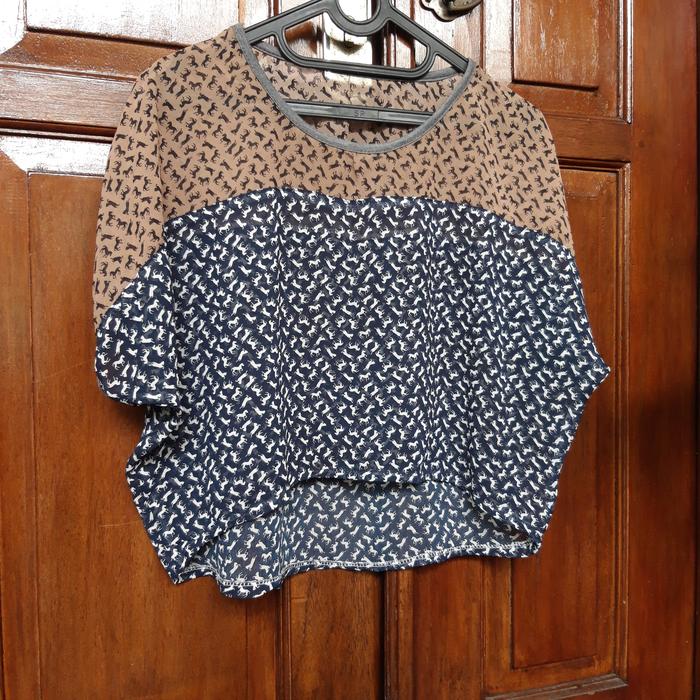 Gambar Outer Wanita Rajut Preloved - Biru dari ARCICLE undefined Tokopedia