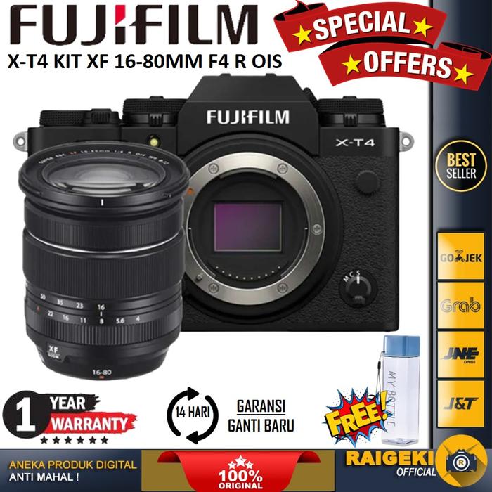 Jual Fujifilm X-T4 XT4 Kit XF 16-80mm f/4 R OIS WR Black
