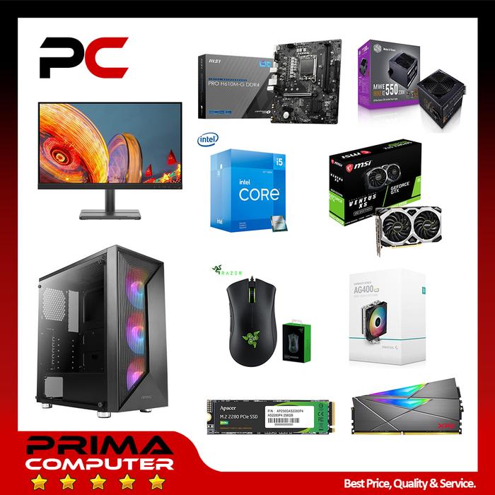 Jual PC / CPU RAKITAN GAMING I5-12400FH610M 512GB SSD 16GB GTX1660 6GB ...