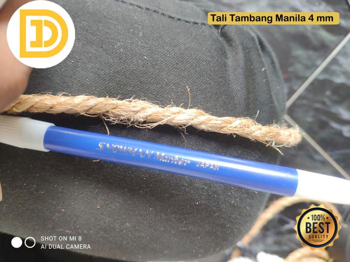 Gambar Tali Tambang Besar Sedang Kecil Tali Dadung Tali Manila Tampar Goni - 4mm dari DCA Online Shop undefined Tokopedia